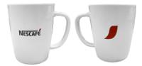 Nescafe Branded 12oz/ 355ml Ceramic Mugs WHITE
