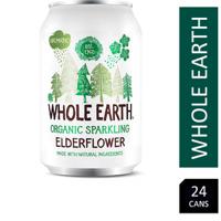 Whole Earth Organic Sparkling Elderflower 24x330ml
