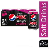 Pepsi Max Cherry Cans 24x330ml