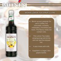 Monin Lemon Tea Syrup 1 Litre