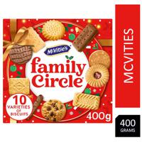 Mcvitie's Family Circle Biscuits 400g 10 Varieties Pack