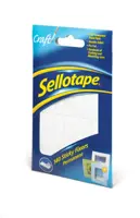 Sellotape 140 Sticky Fixers Permanent Double Sided Pads 12mm x 25mm