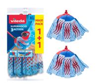 Vileda Supermocio 3 Action Twin Pack Refill