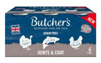 Butchers Joints & Coat Wet Dog Food Tins 6 x 390g