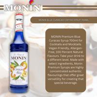 Monin Blue Curacao Coffee Syrup 700ml (Glass)
