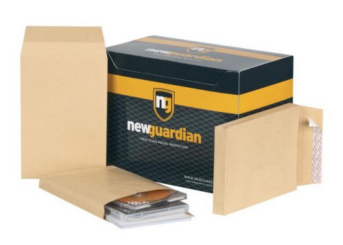 New Guardian Envelope Gusset Peel/Seal Manilla 135gsm 241x165mm Box100