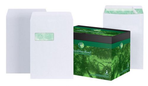 Basildon Bond Envelope C4 White Window 100gsm Box250 #K80121