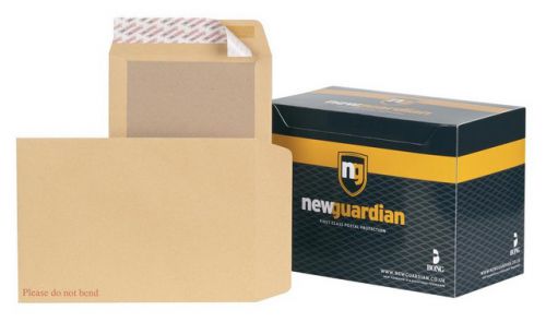 New Guardian Boardback C4 Envelopes Peal/Seal Pkt Pk125 #H26326