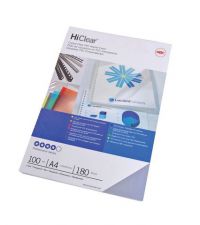 GBC HiClear Binding Covers PVC 150 micron Superclear A4 Ref 41601E [Pack 50]