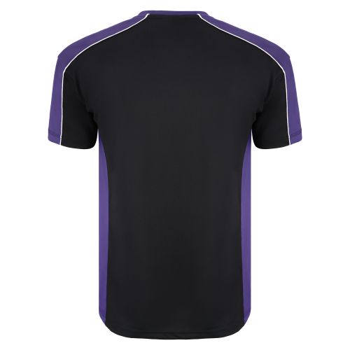 Avocet Wicking T-Shirt - XS - Black - Purple Polo Shirts and T-Shirts 1008-XS-BKPU