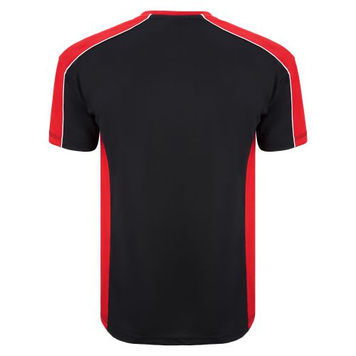 Avocet Wicking T-Shirt - S - Black - Red Polo Shirts and T-Shirts 1008-S-BKRD