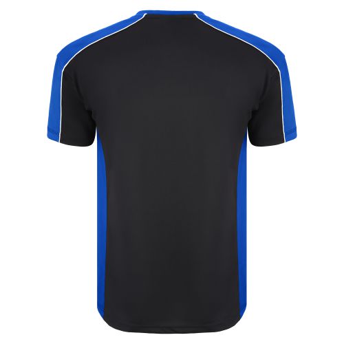 Avocet Wicking T-Shirt - S - Black - Royal Blue Polo Shirts and T-Shirts 1008-S-BKRY