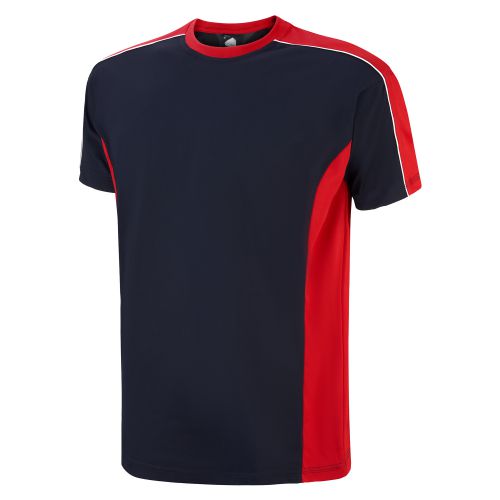Avocet Wicking T-Shirt - S - Navy - Red Polo Shirts and T-Shirts 1008-S-NVRD