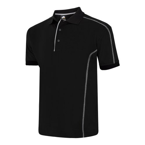 Crane Poloshirt - 4XL - Black Polo Shirts and T-Shirts 1140-4XL-BK