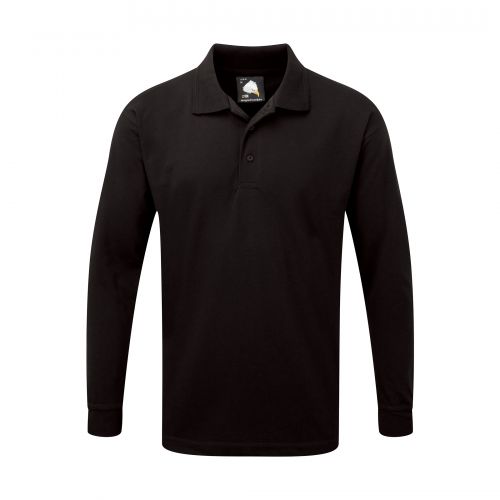 Weaver Premium L/S Poloshirt - 2XL - Black