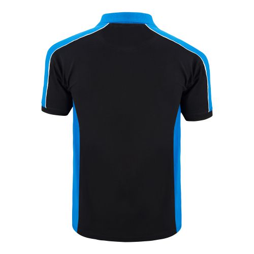 Avocet Poloshirt - 5XL - Black - Reflex Blue Polo Shirts and T-Shirts 1188-5XL-BKRB