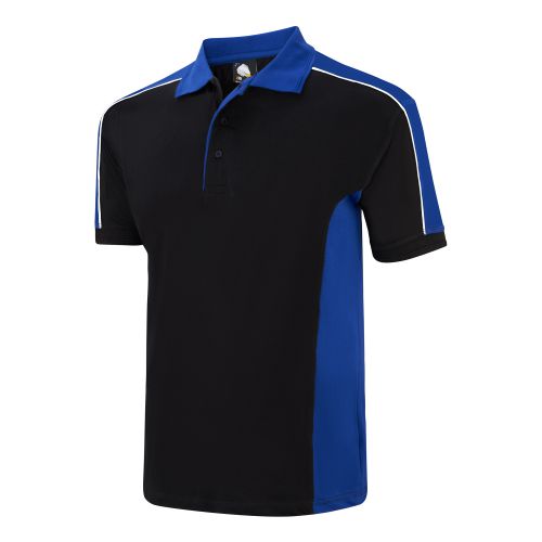 Avocet Poloshirt - 3XL - Black - Royal Blue Polo Shirts and T-Shirts 1188-3XL-BKRY