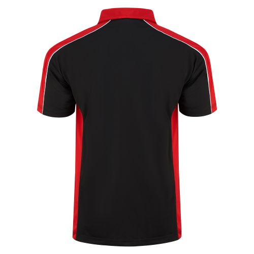 Avocet Wicking Poloshirt - 4XL - Black - Red Polo Shirts and T-Shirts 1198-4XL-BKRD