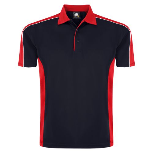 Avocet Wicking Poloshirt - 2XL - Navy - Red