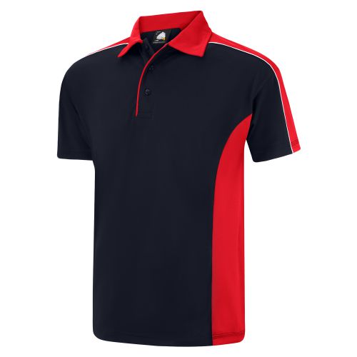 Avocet Wicking Poloshirt - 3XL - Navy - Red Polo Shirts and T-Shirts 1198-3XL-NVRD