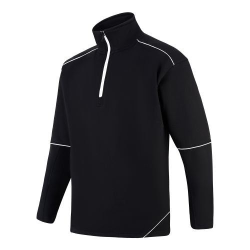 Fireback 1/4 Zip Sweatshirt - 4XL - Black - Black Fleeces, Sweatshirts & Jumpers 1283-4XL-BKBK