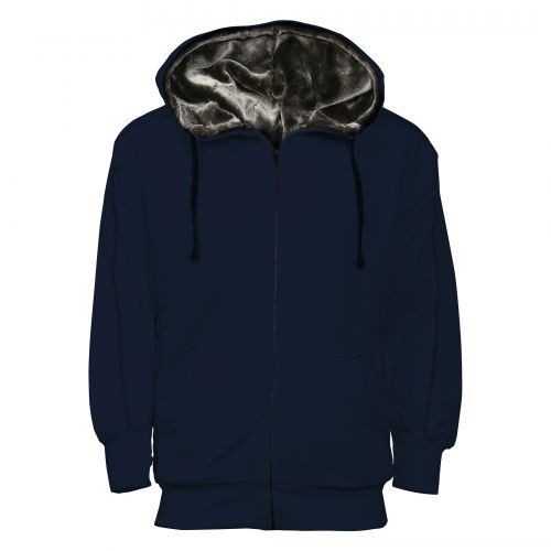 Crane Fur-Lined Hoody - 2XL - Navy