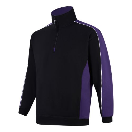 Avocet 1/4 Zip Sweatshirt - 3XL - Black - Graphite Fleeces, Sweatshirts & Jumpers 1288-3XL-BKGR