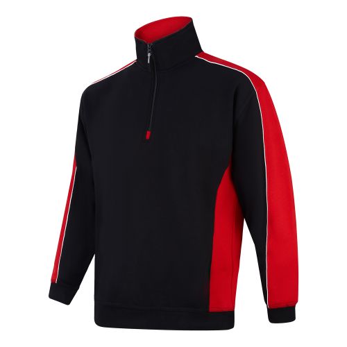 Avocet 1/4 Zip Sweatshirt - 2XL - Black - Royal Blue Fleeces, Sweatshirts & Jumpers 1288-2XL-BKRY