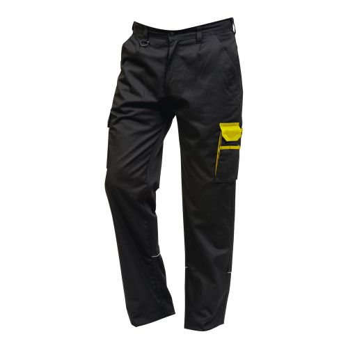 Silverswift Combat Trouser - 30T - Black - Yellow