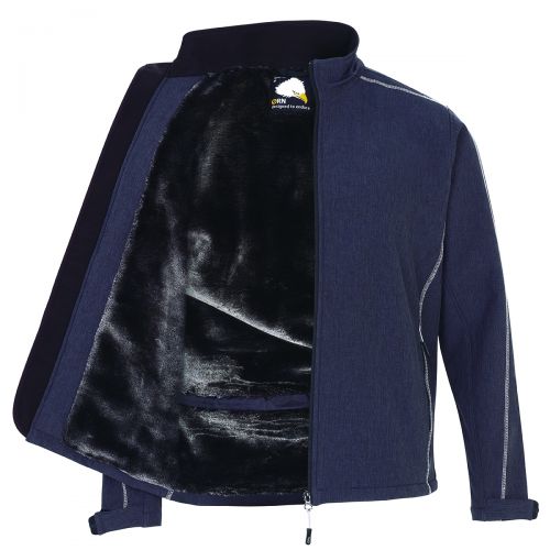 Crane Softshell Jacket - 2XL - Charcoal Melange - Black