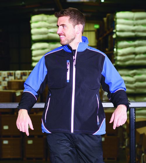 Fireback Softshell Jacket - 2XL - Black - Graphite Jackets 4283-2XL-BKGR