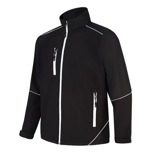Fireback Softshell Jacket - L - Black - Black Jackets 4283-L-BKBK