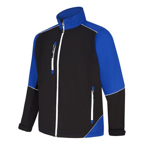 Fireback Softshell Jacket - 2XL - Black - Royal Blue Jackets 4283-2XL-BKRY