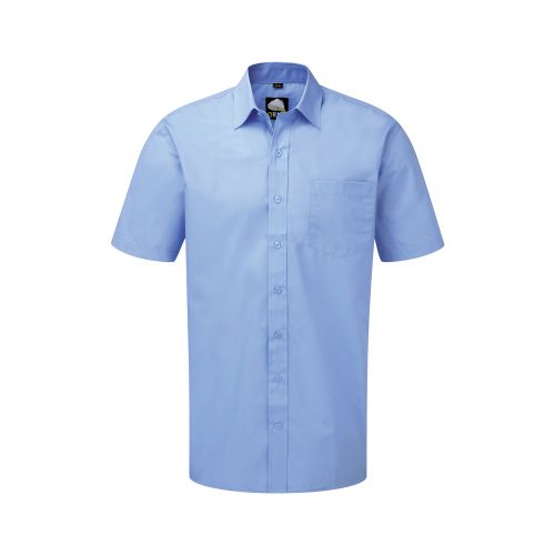 Manchester Premium S/S Shirt - 14.5 - Cornflower Shirts & Blouses 5300-14.5-CF
