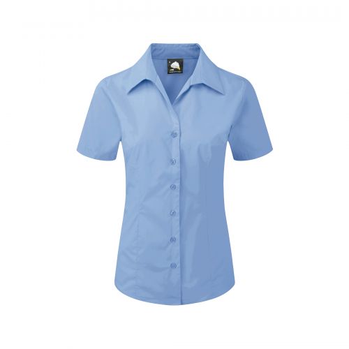 Edinburgh Premium S/S Blouse - 10 - Cornflower