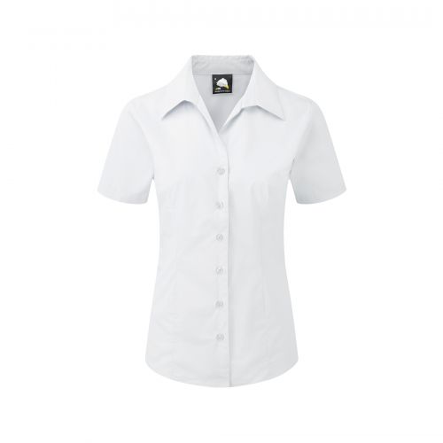 Edinburgh Premium S/S Blouse - 10 - White