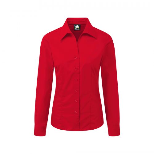 Edinburgh Premium L/S Blouse - 10 - Red