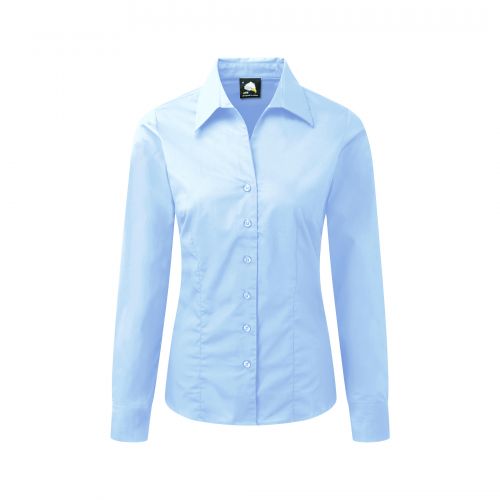 Edinburgh Premium L/S Blouse - 10 - Sky