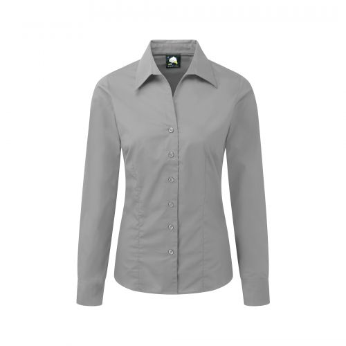 Edinburgh Premium L/S Blouse - 10 - Silver