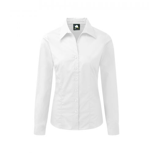 Edinburgh Premium L/S Blouse - 10 - White