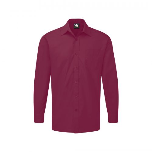 Essential L/S Shirt - 14 - Maroon