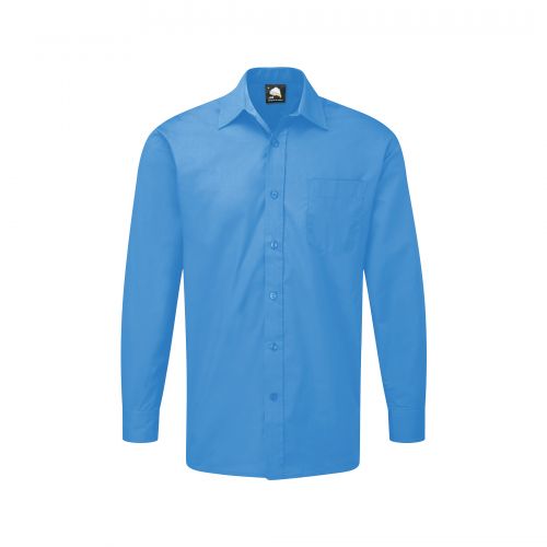 Essential L/S Shirt - 14 - Mid Blue