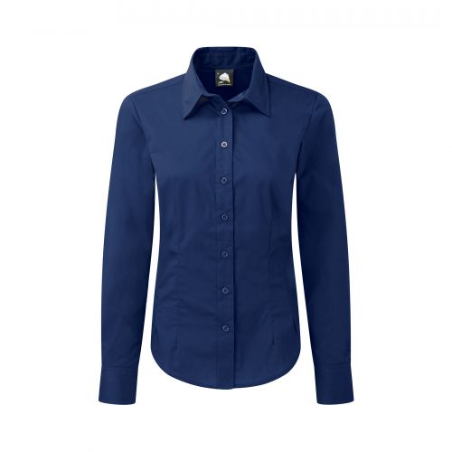 Essential L/S Blouse - 10 - Royal