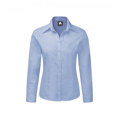 Classic Oxford L/S Blouse - 10 - Sky