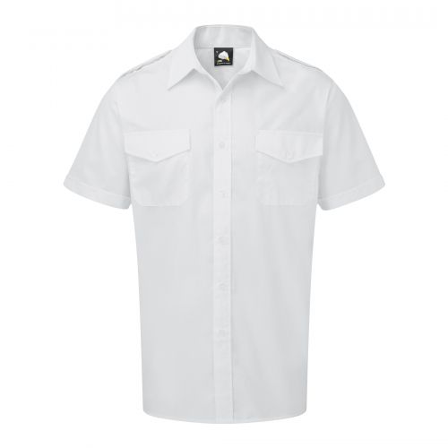 Essential S/S Pilot Shirt - 19 - White