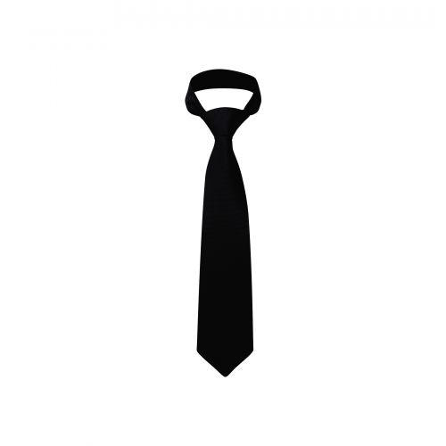 Plain Wrap Tie - Black