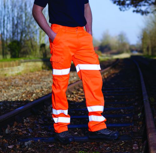 Hi-Vis Condor Combat Trouser - 46R - Hi-Vis Orange Trousers & Shorts 6700-46R-OR