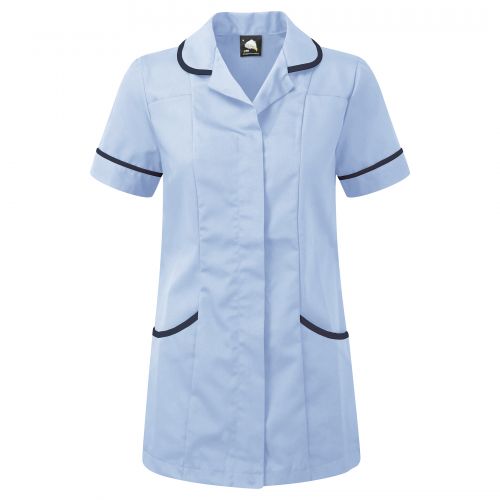 Florence Classic Tunic - 10 - Sky with Navy Trim