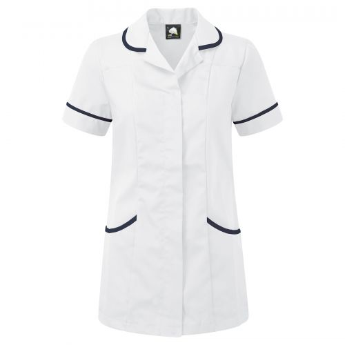 Florence Classic Tunic - 10 - White with Navy Trim