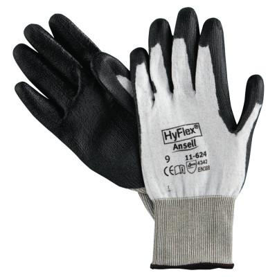 HYFLEX HyFlex 11-624 Dyneema/Lycra Work Gloves, Size 9, White/Black